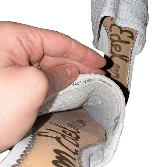 Sam Edelman Natalya White Woven Mules - Picture 7 of 7